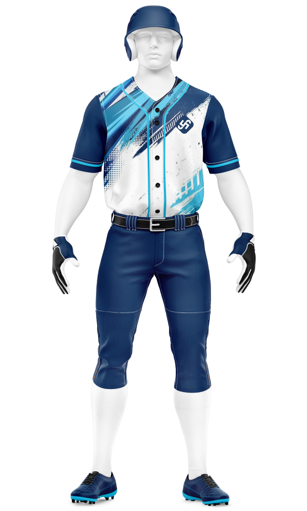 Samqom Sports custom Baseball uniform Black & Brown with logo and number print