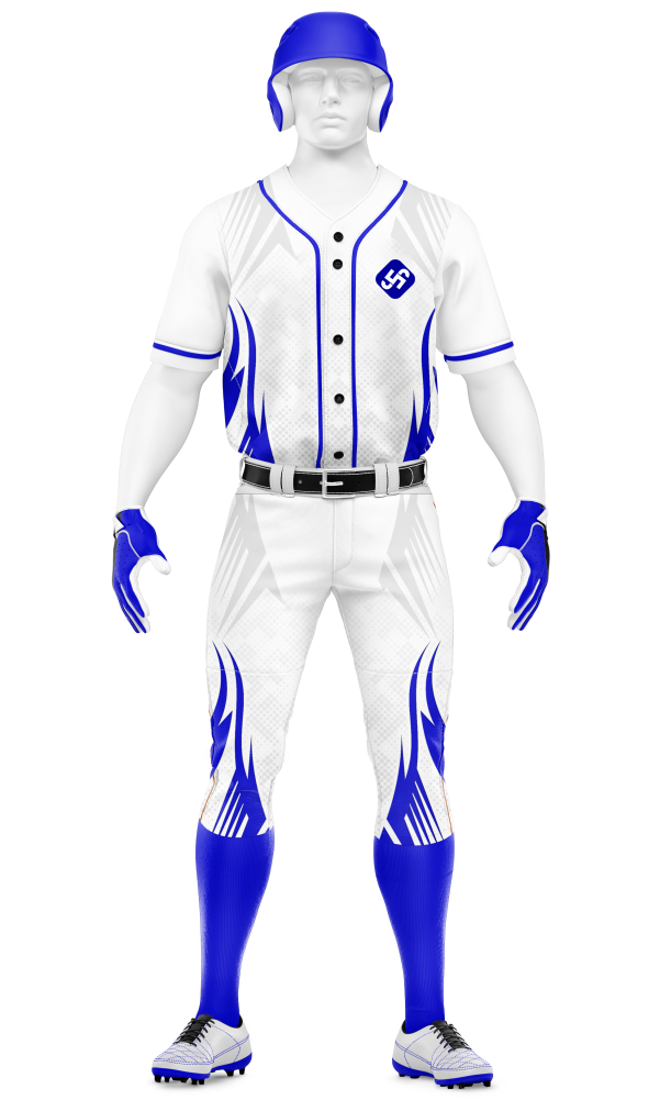Samqom Sports custom Baseball uniform Blue with logo and number print